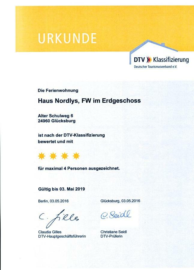 Haus Nordlys Leilighet Glücksburg Eksteriør bilde